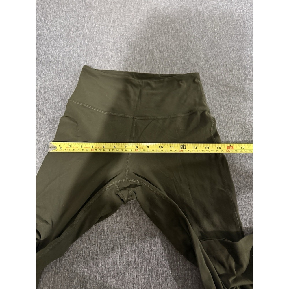 Lululemon Women's High Rise Flare Yoga Pants Olive Green Align Material Sz 6 - Picture 8 of 11